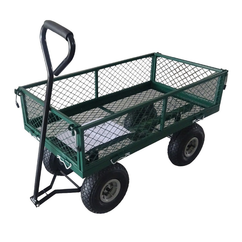 Tc1840 500kg Heavy Load Steel Metal Wire Mesh Truck Tolley Cart for Garden Transport Use – Folding Wagon and Collapsible Outdoor Garden Park price