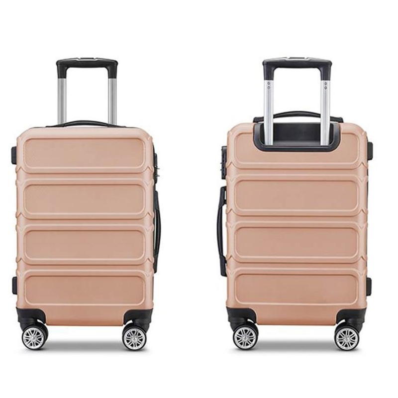 Unisex Spinner Luggage Double Zipper Silent Wheel Sky Travel Trolley Suitcase – Manufacturers Custom Luggage and ABS Travel Trolley Luggage Bag price