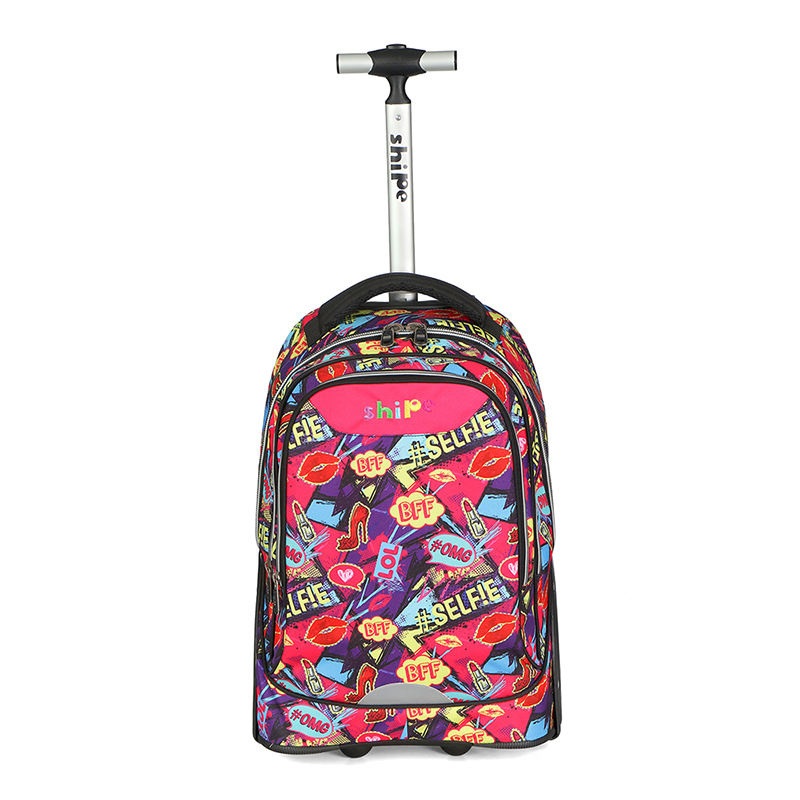 Waterproof Student Wheeled Rolling Schoolbag Fashion Backpack for Kids Children Trolley School Bag – Trolley Bag and Trolley Schoolbag price