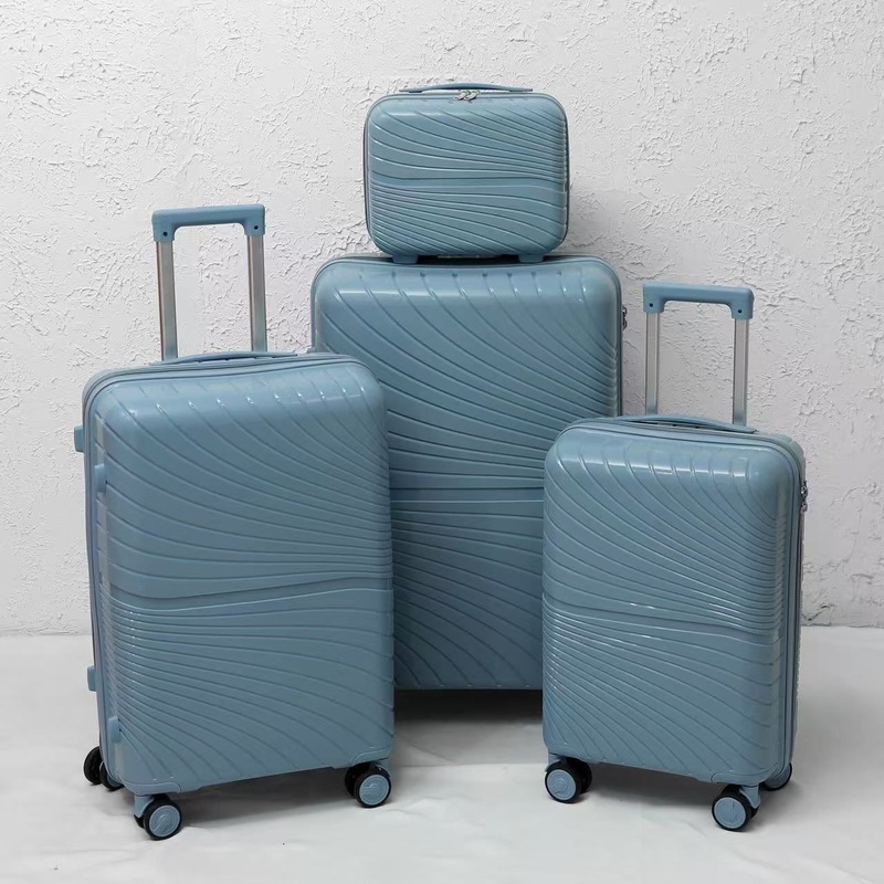 Wholesale Durable Polypropylene Luggage Set 14/20/24/28 Inch Lightweight Rolling Suitcase – Waterproof Travel Trolley 3 Piece Luggage Set and Valise De Voyage Travel PP Luggage Set price