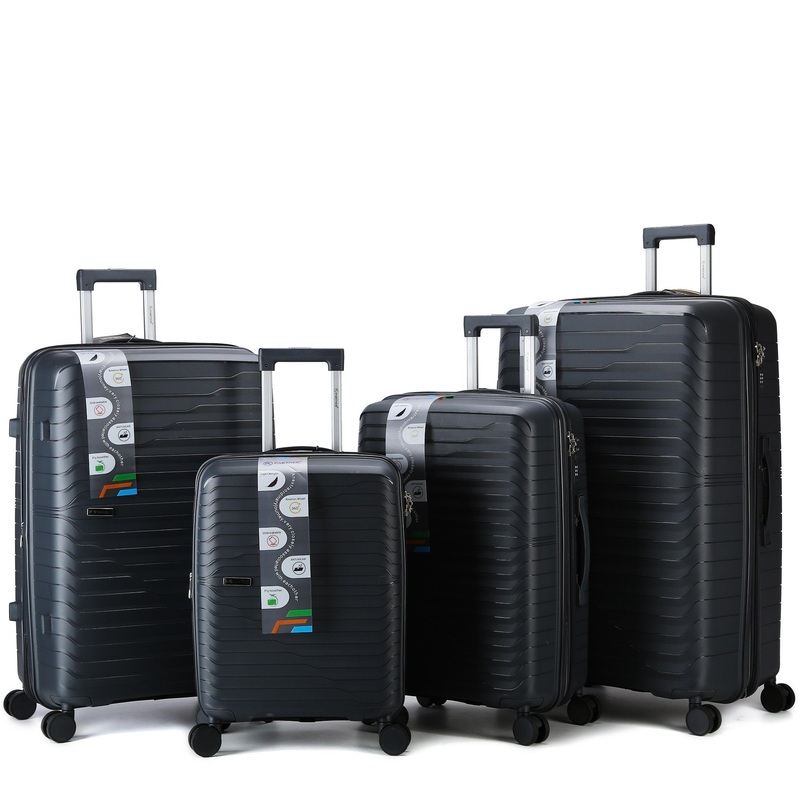 2024 Mala De Viagem 4PCS Set Rolling Luggage Trolley Bag Luxury Travel PP Polypropylene Suitcase – Trolley Luggage and Luggage Trolley price