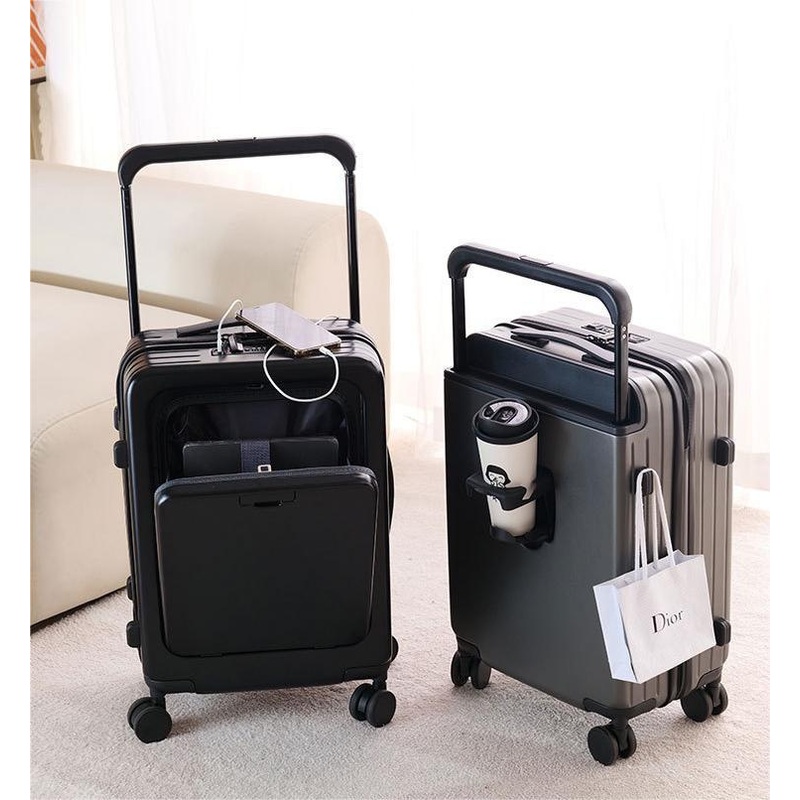 ABS+PC Fashion Luggage Wide Trolley Luggage Portable Suitcase – Suitcase and Travel Suitcase price