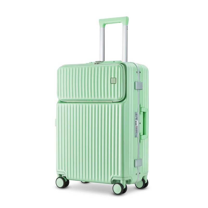 ABS PC PP Silent Double Wheels Tsa Metal Lock Aluminum Frame Rolling Suitcase – Front Open PC Bag and Suitcases Wholesale price