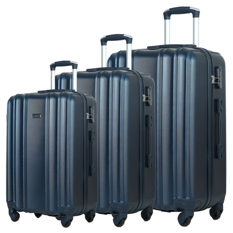 ABS Three Piece Set, Export Zipper, Trolley Luggage, Travel Luggage, 20/24/28 Inches – Suitcase Set and Luggage Set price
