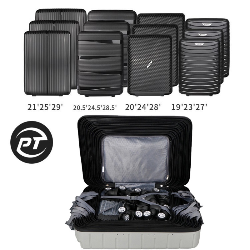 Black Pengteng Luggage Bags Factory Semi Finished Suitcase Set Luggage Wheel Trolley Handle Lock Zipper PC Coating Material for Indonisia Lebanon Malaysia Us – Semi Finished Suitcase and Half Finished Suitcase price