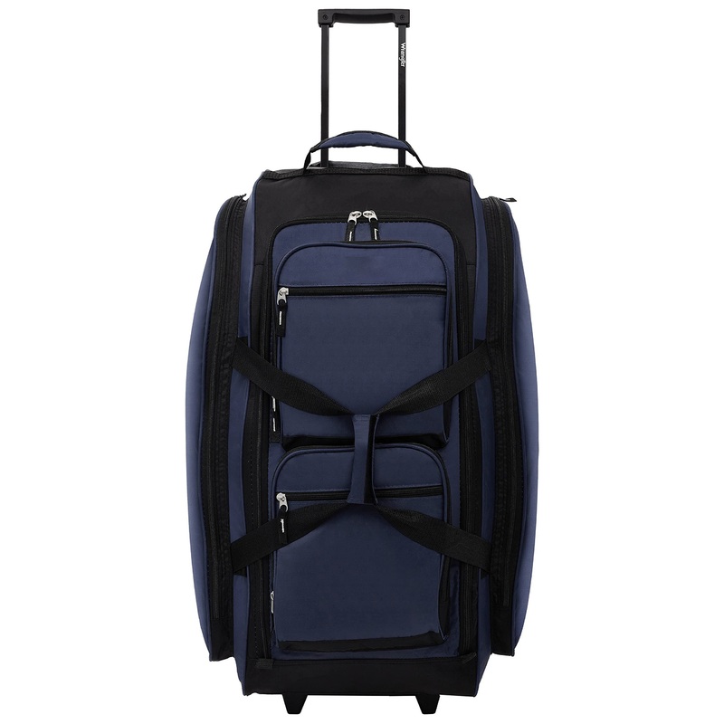 Custom Optional Color Nylon Removable Rolling Duffel Luggage Bag with Pull Rod – Trolley Backpack and Trolley Bag price