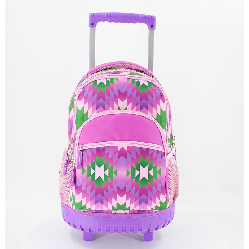 High Quality Fashion Printed Trolley Bag Multicolor Backpack OEM Printed Shopping Trolley Bag for Girls – Trolley Bag and Trolley Schoolbag price