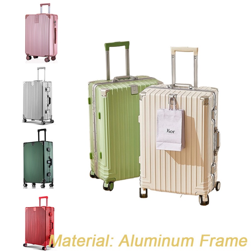 High Quality Hard Shell Aluminum Frame Luggage with Cup Holder USB Charging Smooth Trolley Case – ******. COM and Trolley Luggage price