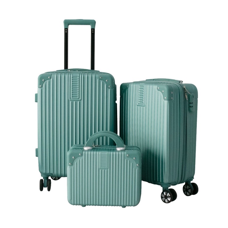 Popular Top Quality ABS Expandable Green Luggage Sets Business Travelling Suitcase – Factory Supplier Luggage Set and Wholesale ABS Suitcase Set price