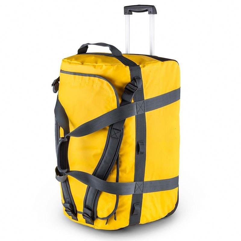 Customize Large Roller Gear Bag Tarpaulin Travel Rolling Duffel Wheeled Trolley Sport Bag with Backpack Straps – Trolley Sport Bag and Roller Gear Bag price