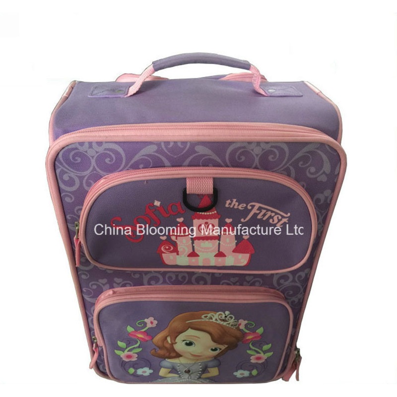 Distributor Cartoons Kids Wheeled Trolley Rolling Travel Suitcase Luggage Bag – Trolley Luggage and Suitcase price