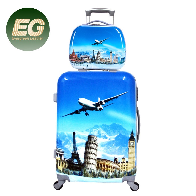 Ea153 Printed Personalized Wholesale ABS Women Designer Large Trolley Large for Luggage Bag Suitcases Set Luxury Shell Hard Custom Travel Suitcase – Luggage Travel Bag Suitcase Set and Custom Travel Suitcase price