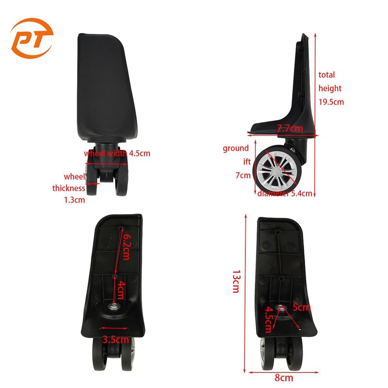 Factory Wholesale Removable Fixed 360 Spinner Roatating Trolley Suitcase Wheels Travel Luggage Bag Wheels – Luggage Wheel and Suitcase Wheel price