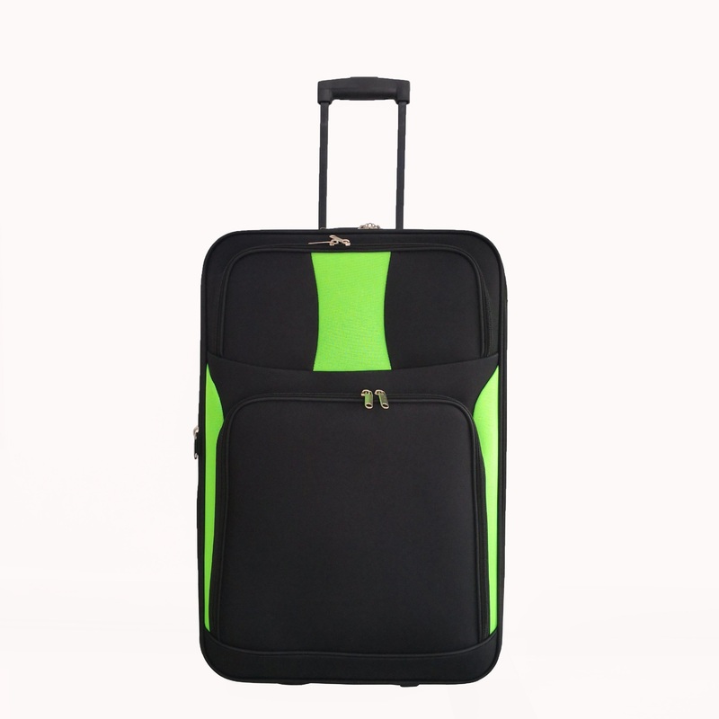 Fashion Carry on Colorblock Soft 600d Polyester + EVA Fabric Travel Trollry Luggage Sets – Luggage Sets and Colorblock Luggage price