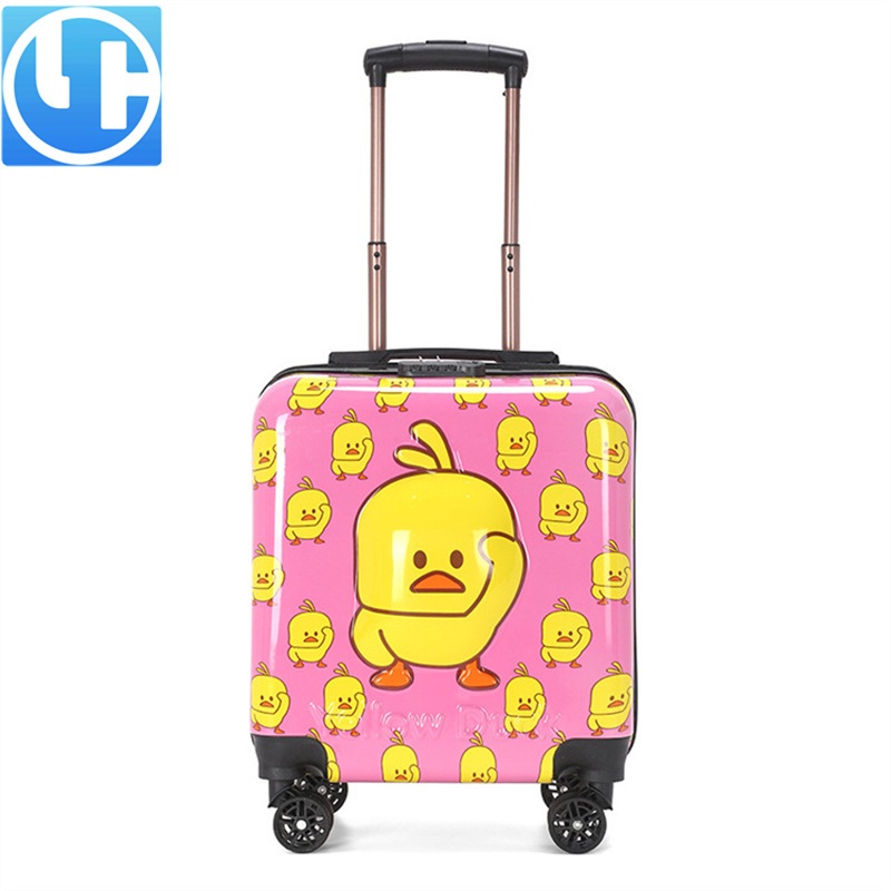 Fashion Cartoon Animal Childrens Suitcase Trolley Case with Pink Duck Design – Fashion Childrens Trolley Case and Cartoon Animal Childrens Suitcase price