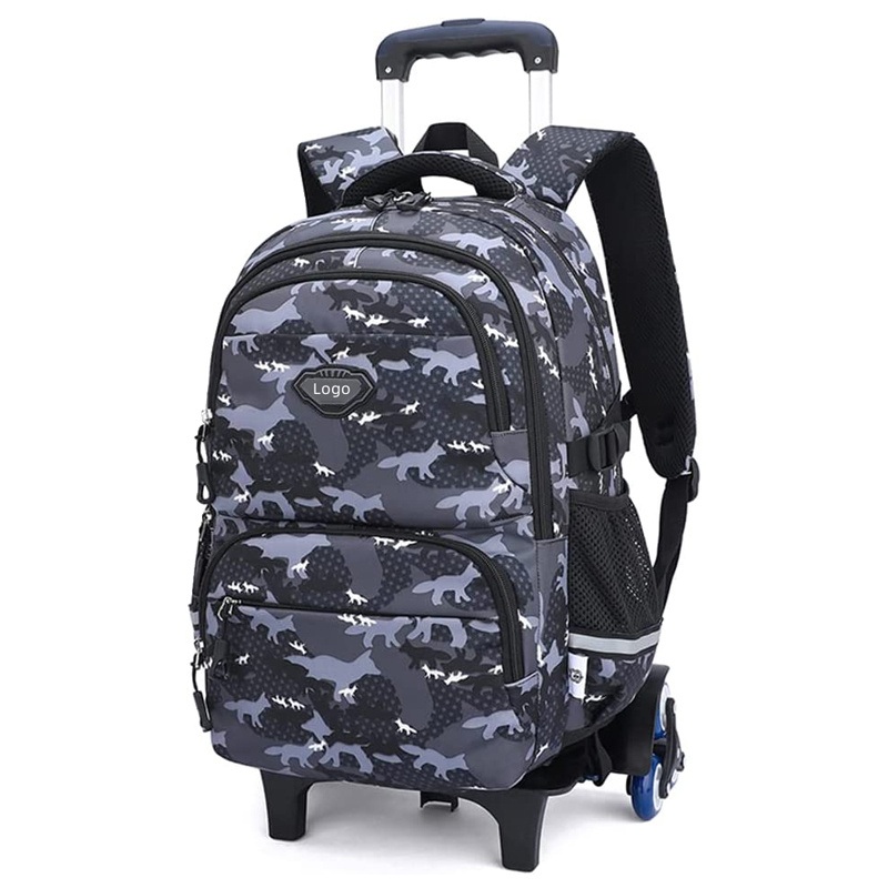 Kids Wheeled Rolling Backpacks Trolley School Bag Children Luggages Anime Dinosaur Casual Trolley School Backpack – Kids Bag and Wheeled Bag price