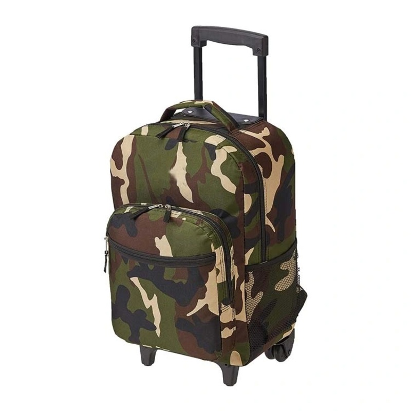 Manufacturers Double Handle Rolling Outdoor Trolley Camping Luggage Bag – Trolley Backpack and Bolso price