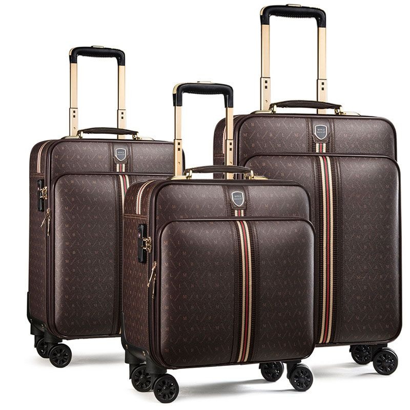 Men Male PU Trolley Wheeled Luggage Business Travel Suitcase Boarding Bags Case (CY5921) – Luggage Set and Trolley Case price