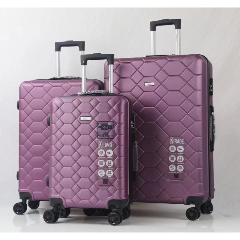 Wholesale ABS Trolley Scratch-Resistant Material Luggage Sets Fashion Expandable Part High-Grade Travel Suitcase Customized Metal Logo – ABS Hard Shell 3PCS Luggage Sets and Factory Suitcase 3PCS Bag Case price