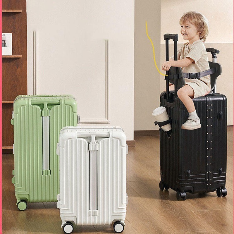 2025 New Arrival Kids Suticase ABS Aluminum Frame Luggage Seat for Kids Travel Bags – Kids Luggage & Bags<br />Kids Luggage and Kids Luggage price