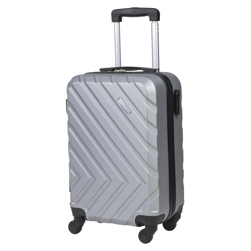 3 PCS Gray Stripe Suitcase Set Zipper Lock Trolley Manufacturer ABS Luggage – Trolley Luggage and ABS PC Luggage price
