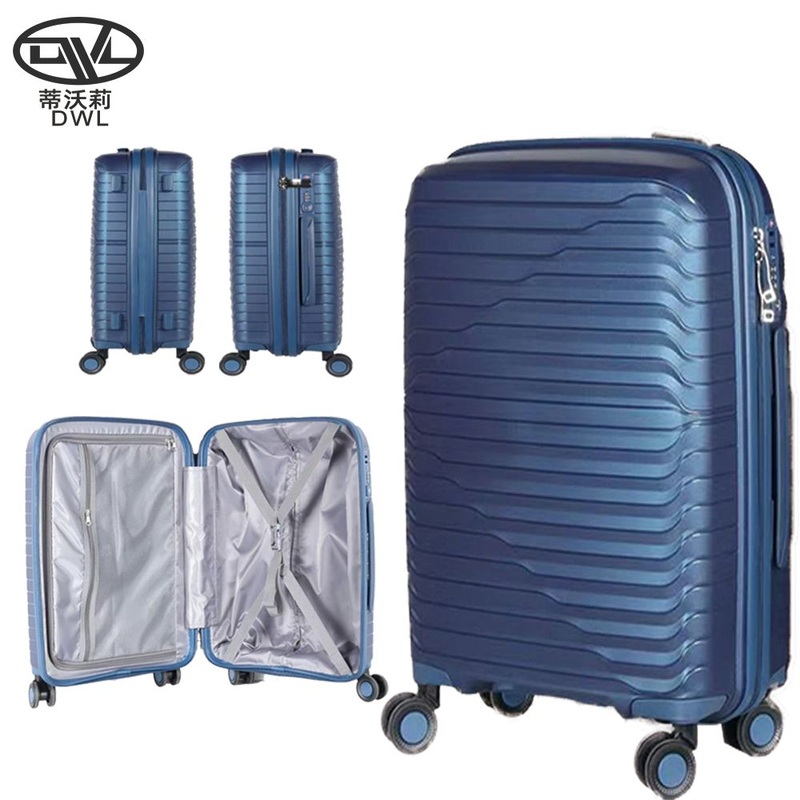 Chinese Manufactured Travel PP Trendy Suitcase Durable Stylish Luggage with Spinner Caster – PP Hardshell Carry on Suitcase Set and Luggage Sets 5 Piece Suitcase Set price