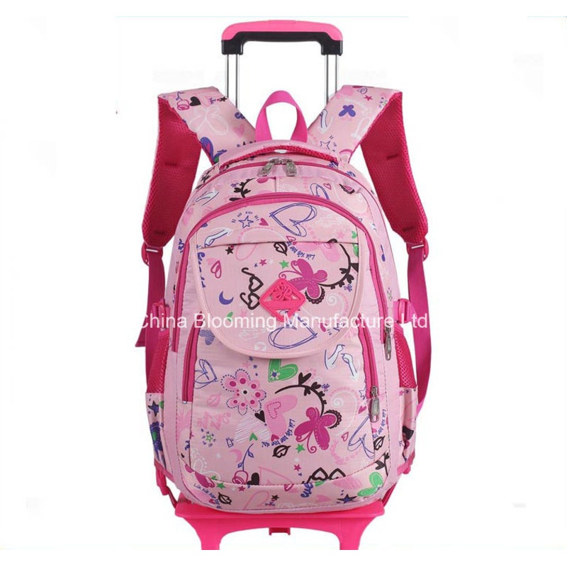 Distributor Students Lovely Rolling School Backpack Wheel Book Bag Trolley Bag – Trolley Bag and School Bag price