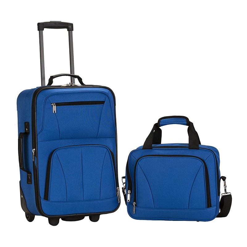 Expandable Blue Suitcase Luggage Set Fashion Soft Luggage Sets for Unisex – Luggage Set and Wholesale Luggage Set price