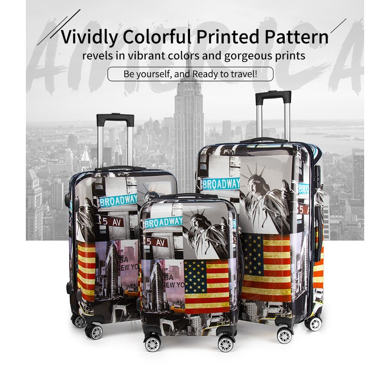 High Quality Travel Suitcase Cases European Standard ABS 3PCS Luggage – Travel Trolley Luggage and 3 Piece ABS Laggage Bag price