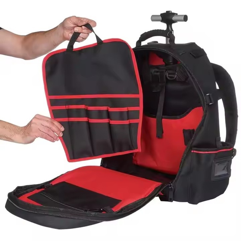 Wheeled Tool Backpack Workbag 600d Oxford Waterproof Heavy Duty Tool Trolley Bag – Trolley Bag and Luggage Bag price