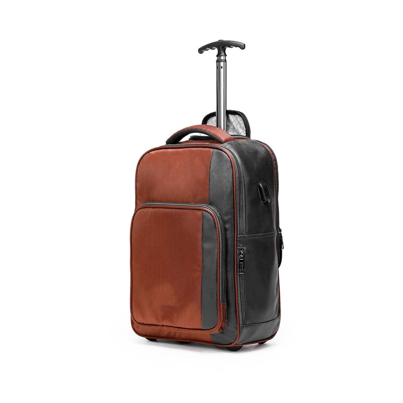 Custom Convenient Wheeled Luggage Bag Multifunctional Rolling Trolley Travel Backpack – Wheeled Luggage Bag and Rolling Trolley Bag price