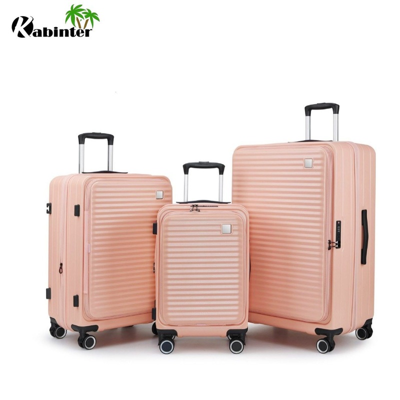Front Zip Compartment Layer 20/24/28ABS+PC Hard-Shell Luggage Set Multifunction Trolley Bag – Trolley Luggage and ABS Luggage price