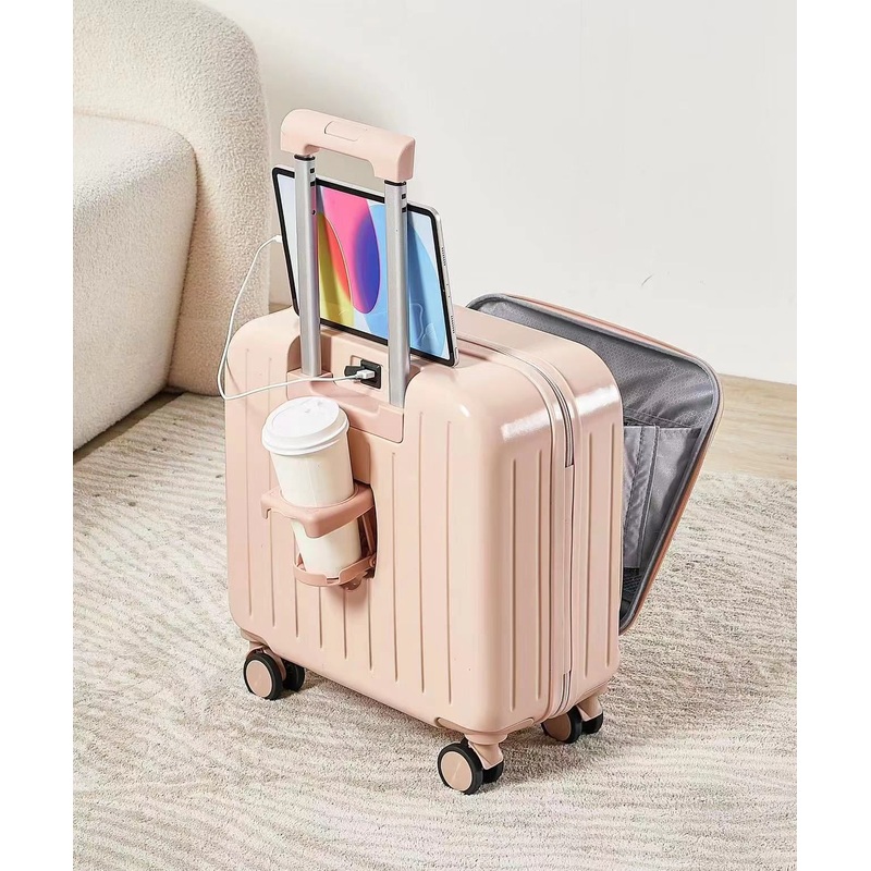 Hardside Carry on Multifunctional Trolley Luggage with Cup Holder for Air Travel – Carry on Luggage and Luggage price