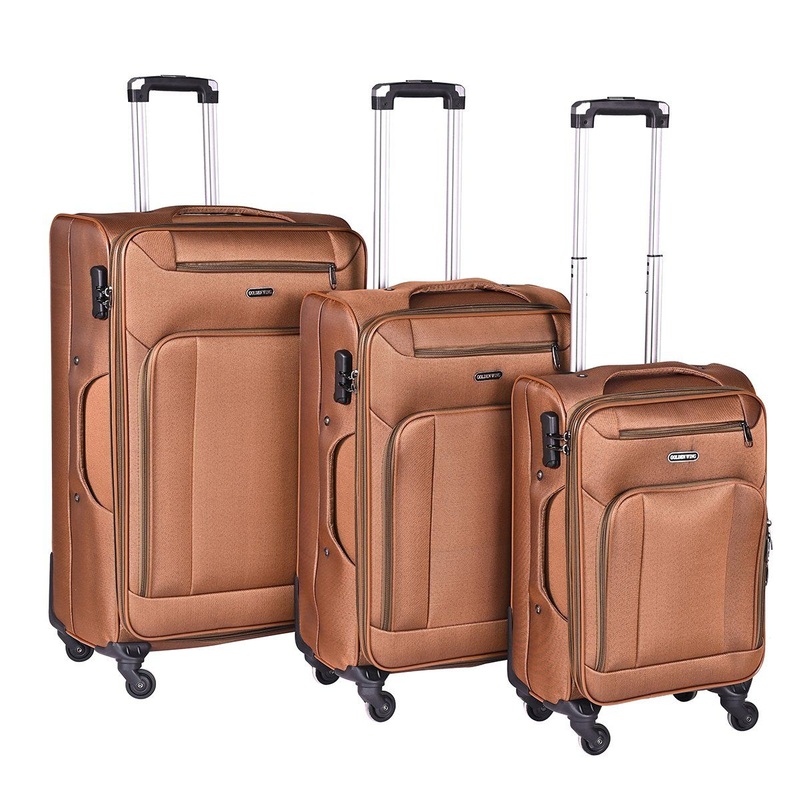 Luxury Best Quality Smart Carbin Large Foldable Custom Travel Polyester Women Men Suitcase Bags Anti Falling Customized Logo Double Zip Tsa Password Lock – Bags and Polyester Luggage price