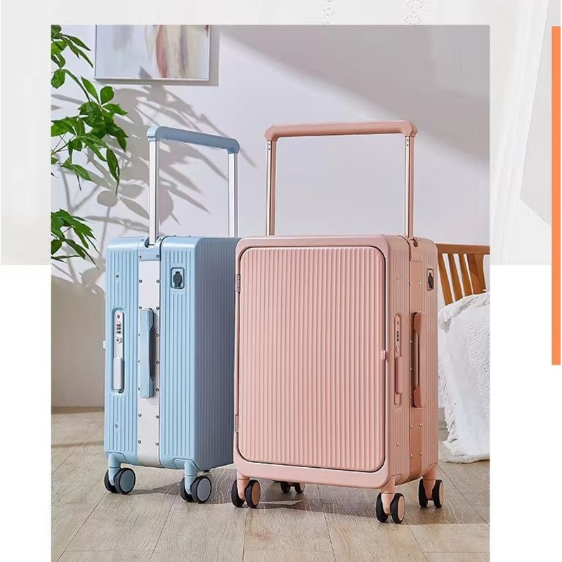 Mala De Viagem Bagagem 10K OEM/ODM Luxury Portable Trolley Luggage PC Front Open Carry-Ons Suitcase – Portable Trolley and Bagagem price