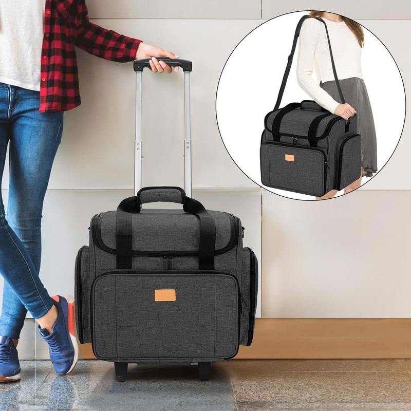 Overlock Bag for Storage Sewing Machines Transport Rolling Serger Bag – Serger Bag and Serger Case with Detachable Doll price