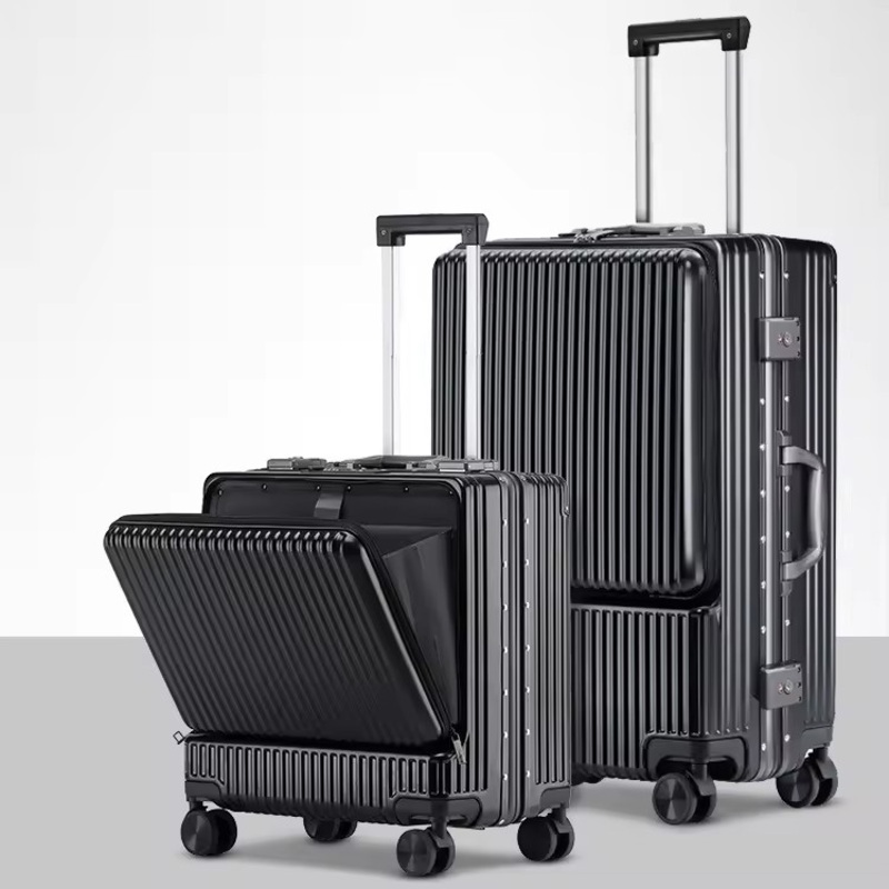Portable Business Luxury Travel PC Aluminum Frame Luggage 20 22 24 26 Inch Luggage Manufacturer Customized Wholesale – Travel Trolley Bag and Trolley Luggage price