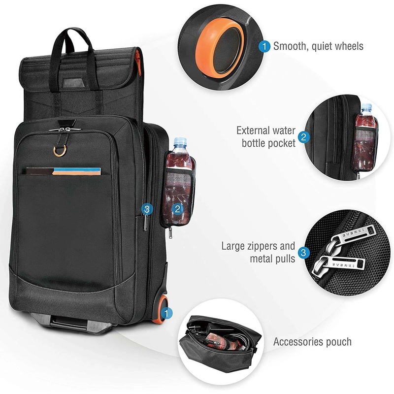 Wheeled Carry-on 18.4-Inch Gaming or Workstation Laptop Trolley Luggage Bag for Business Professional – Trolley Backpack and Bolso price