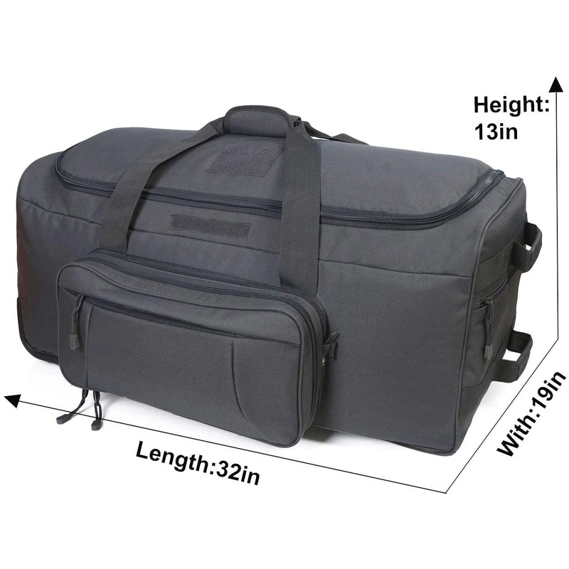 Wheeled Deployment Travel Outdoor Trolley Duffel Bag Heavy-Duty Camping Hiking Running Trekking – Trolley Backpack and Bolso price