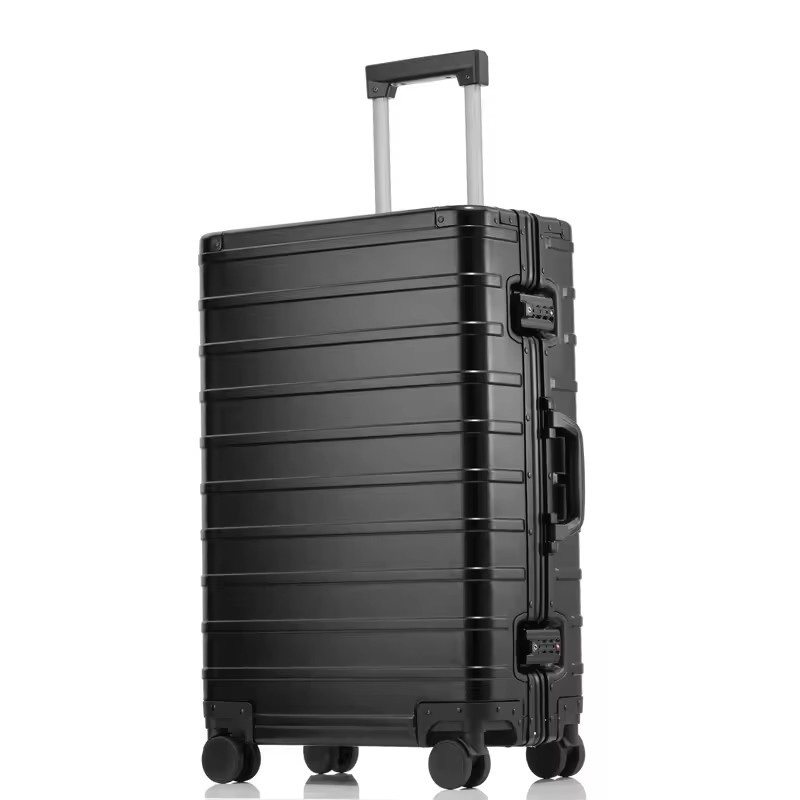 100% Aluminium Carry-on Luggage Magnesium Alloy Luggage Large Capacity Aluminium Frame Pure Metal Luggage – Travel Trolley Bag and Trolley Luggage price