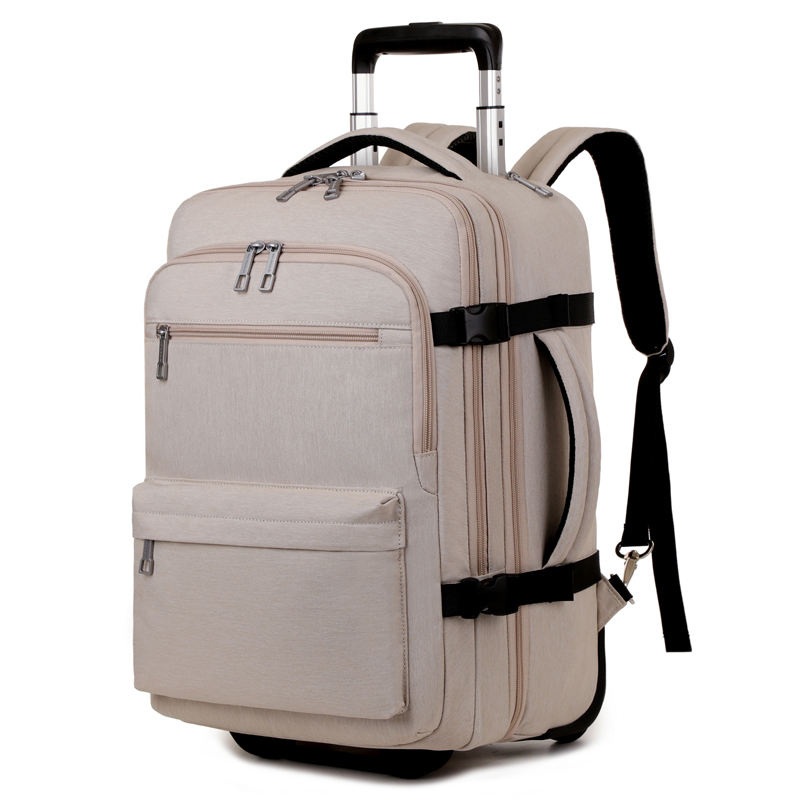Casual Backpack with Rolling Outdoor Trolley School Travel Bag Business Suitcase Backpack – Backpack with Rolling and Trolley Backpack price