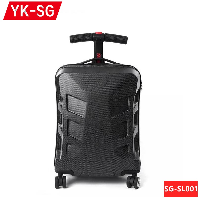 Custom Travelling Spinner Carry on Ride on Children Kids Rideable Scooter Travel Trolley Cart Suitcase Luggage – Luggage and Scooter Luggage price