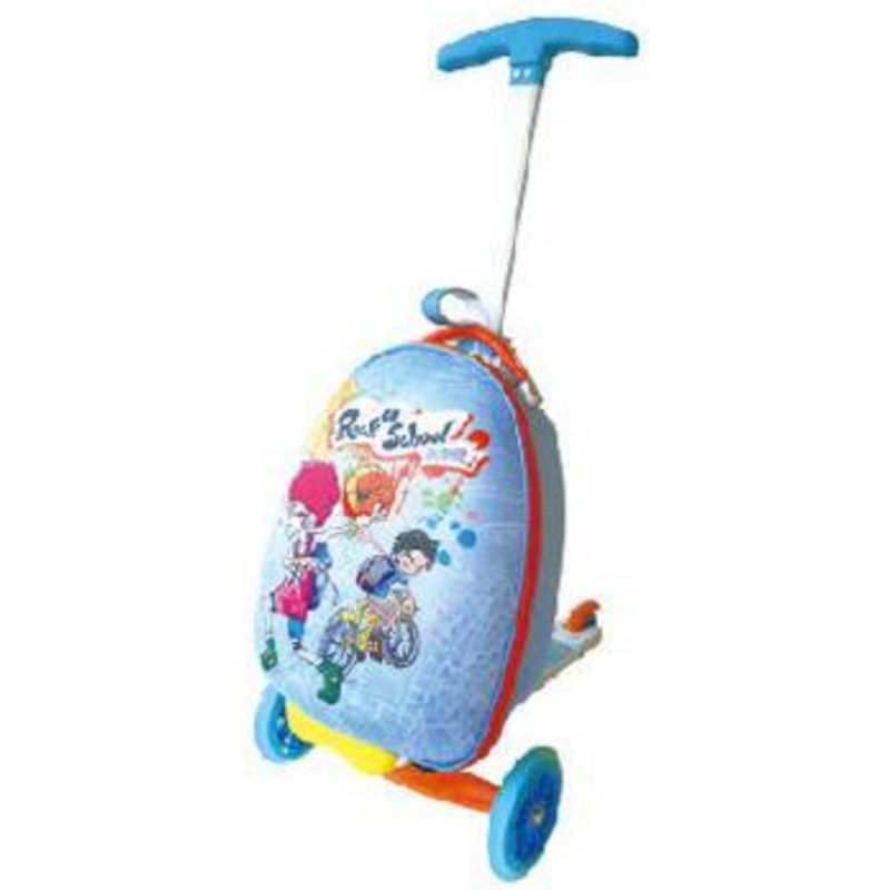 Kids 3 Wheels Folding Scuitcase Bag Trolley Scooter – Suitcase Scooter and Travel Luggage price