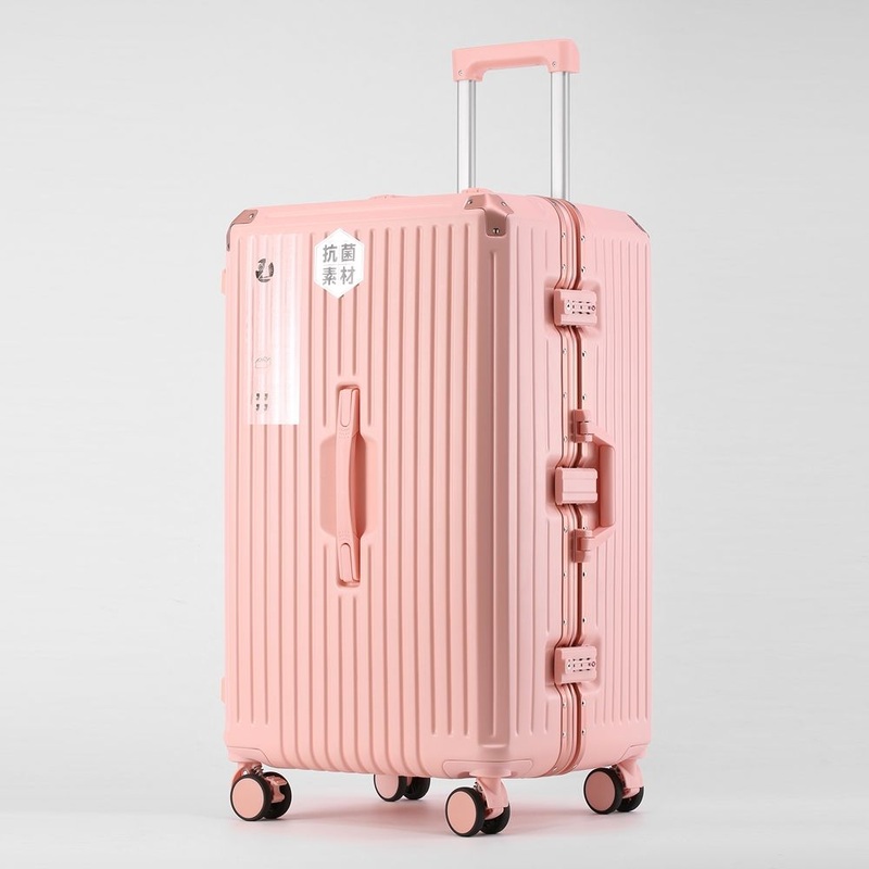 Self-Repairing Zipper Teenage Travel Suitcase Cabin Shockproof Hardshell Striped Luggage – Hardshell Luggage and Cabin Luggage price