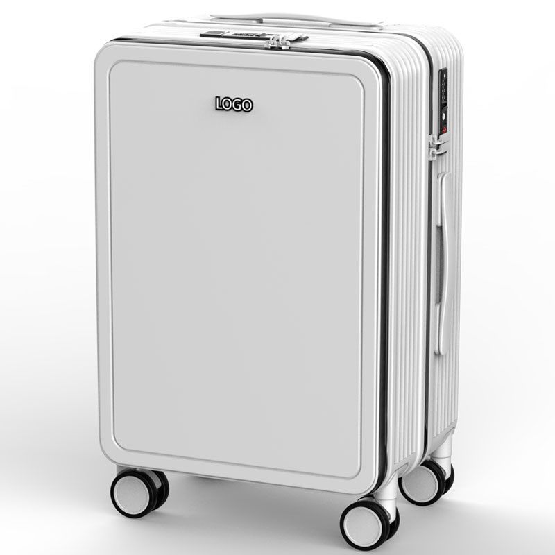 Wholesale ABS PC Carry on Luggage 20 24 Inch Front Open Design Travel Spinner Wheel Suitcase Hardside Trolley Case with Cup Holder and USB Port – Carry on Luggage and Carry-on Suitcase price