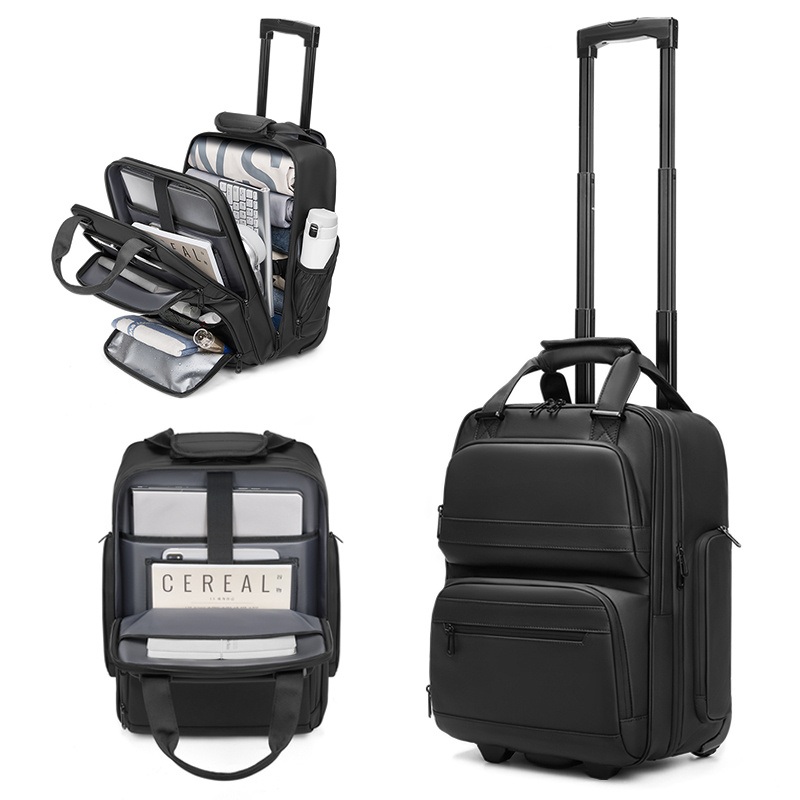 Wholesale Multi-Function Wheels Hide Trolley Backpack Trolley Bag Luggage Travel Bags – Trolley Backpack Bags and Hand Luggage Wheel Backapck price