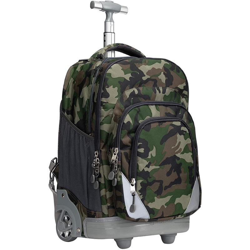 2024 New 18 Inches Wheeled Rolling Backpack Bag for Adults and School Students – Trolley Bags and Wheeled Rolling Backpack price