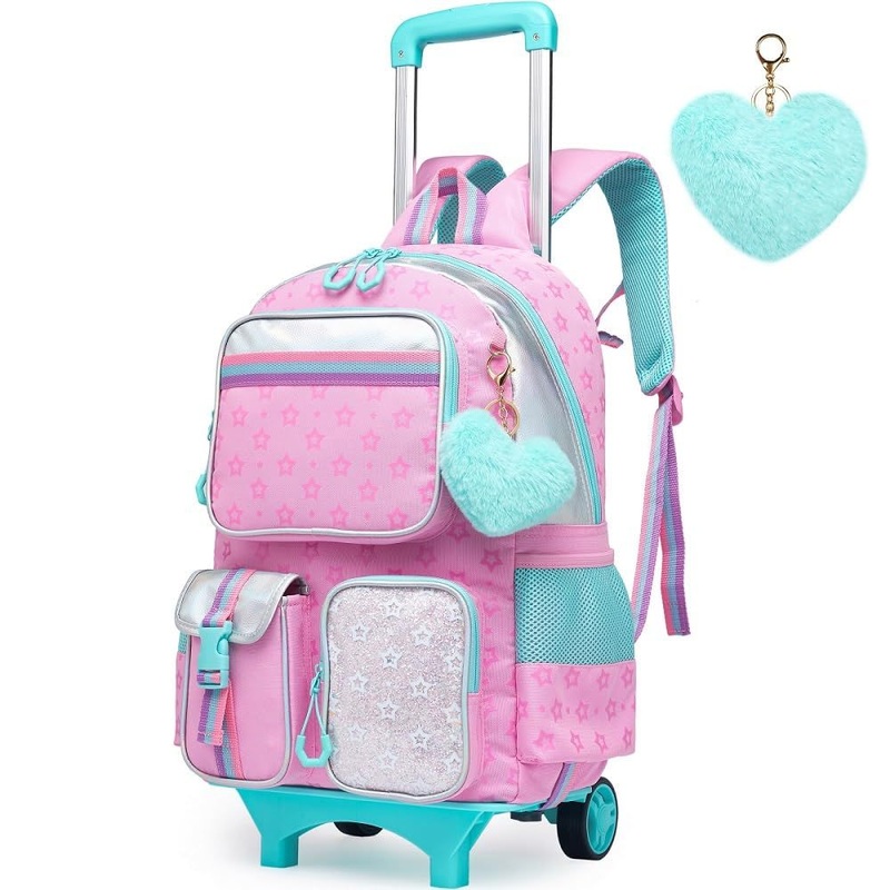 Backpack with Wheels for Girls Rolling Studentcute Carry on Backpack for Elementary Student Bag – Rolling Backpack and Student Backpack price