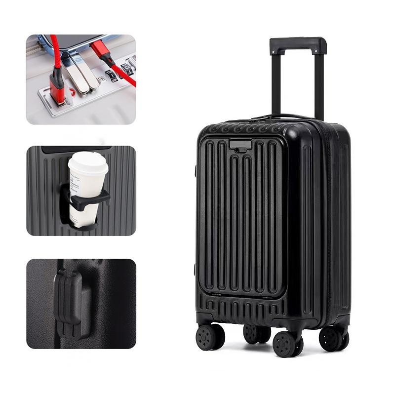 PC Hard Case Luggage with USB Port, Travel Suitcase with Wheels, Lightweight – Suitcase and Travel Suitcase price