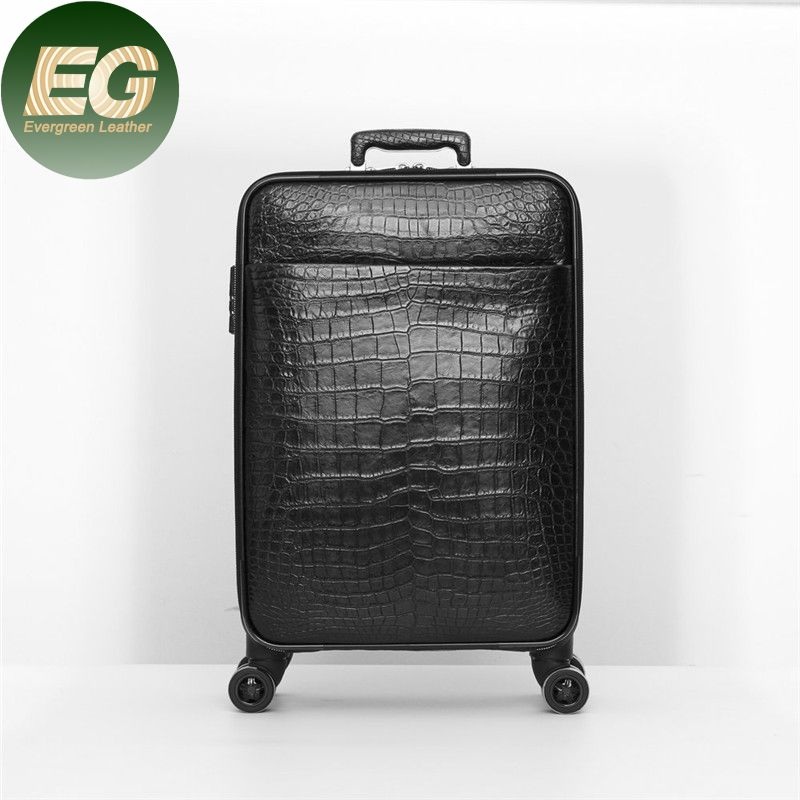 RC60 Real Custom Luggage Travel Bags Luxury Genuine Mens Carry On Box Crocodile Leather Suitcase Luggages – Custom Suitcase Luggage and Leather Suitcase Luggage price